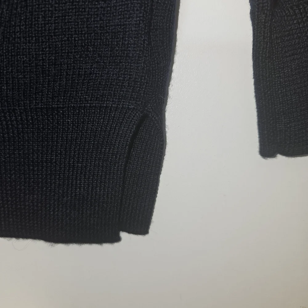 J Crew Men's Merino Wool Crewneck Sweater Shirt Navy Blue Size Midium